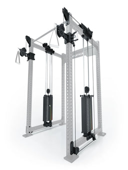 R8 Bradley 500 lb weight stack in the middle - upgrade cable pulley attachment 43" Crossbar