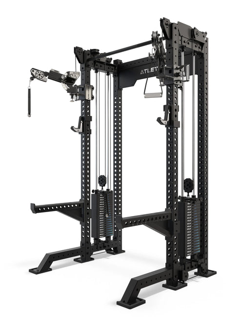 Atletica R8 Bradley EXO Power Rack 16.5" - with freely adjustable EXO Arms and 380 lb plug-in weights