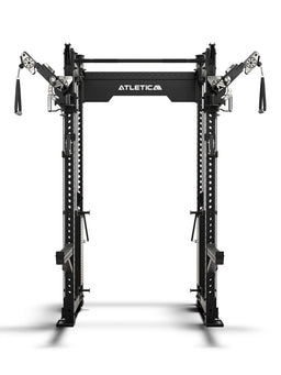 R8 Bradley EXO Power Rack with 500 lb Weight Stack, 30.5" Crossbar Depth and Adjustable EXO Arms