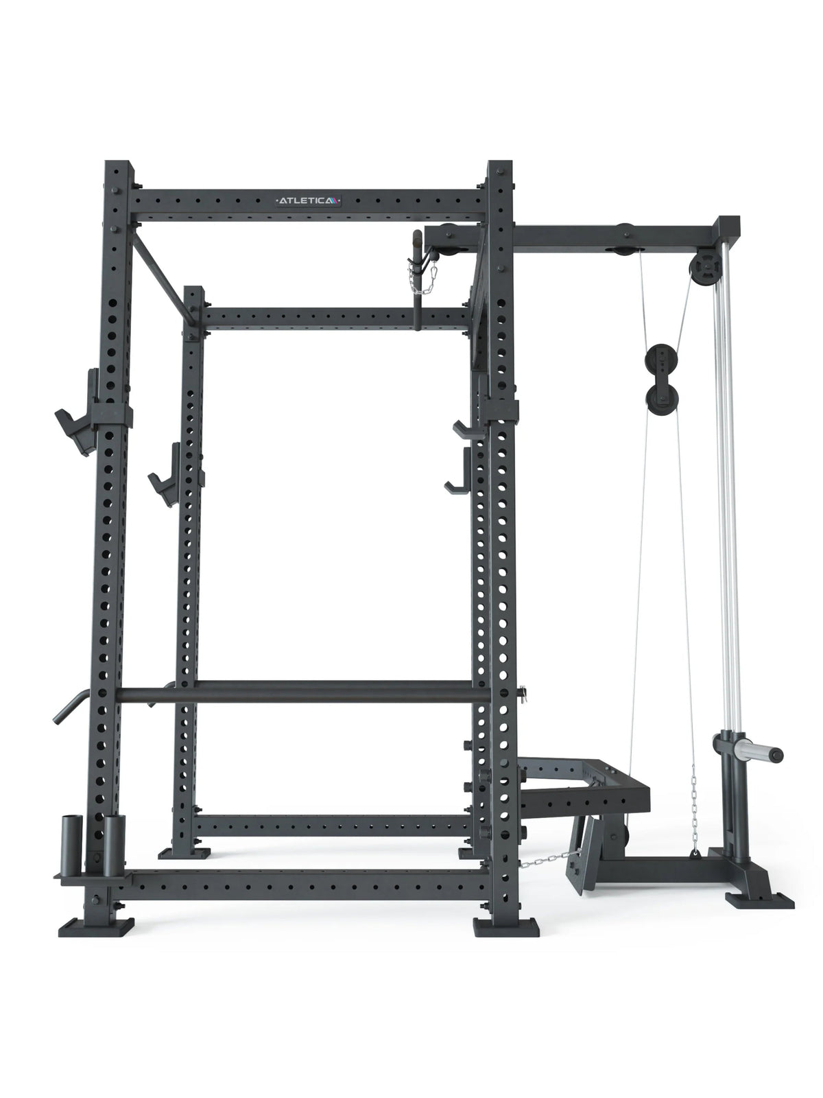 R8 Blaster Power Rack – Pin-and-Pipe Safeties for solo training