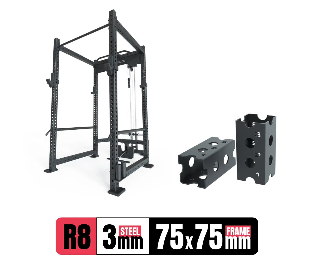 Power Rack R8 Series Stahlprofil Angaben