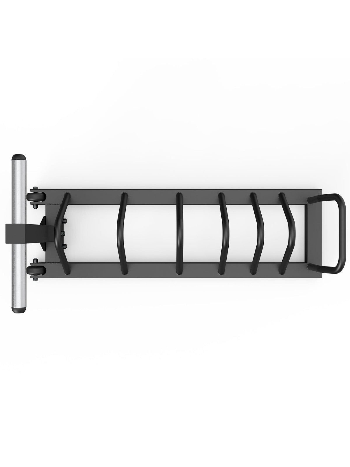 Storage for weight plates Tusker: 55 lb with transport wheels and handle