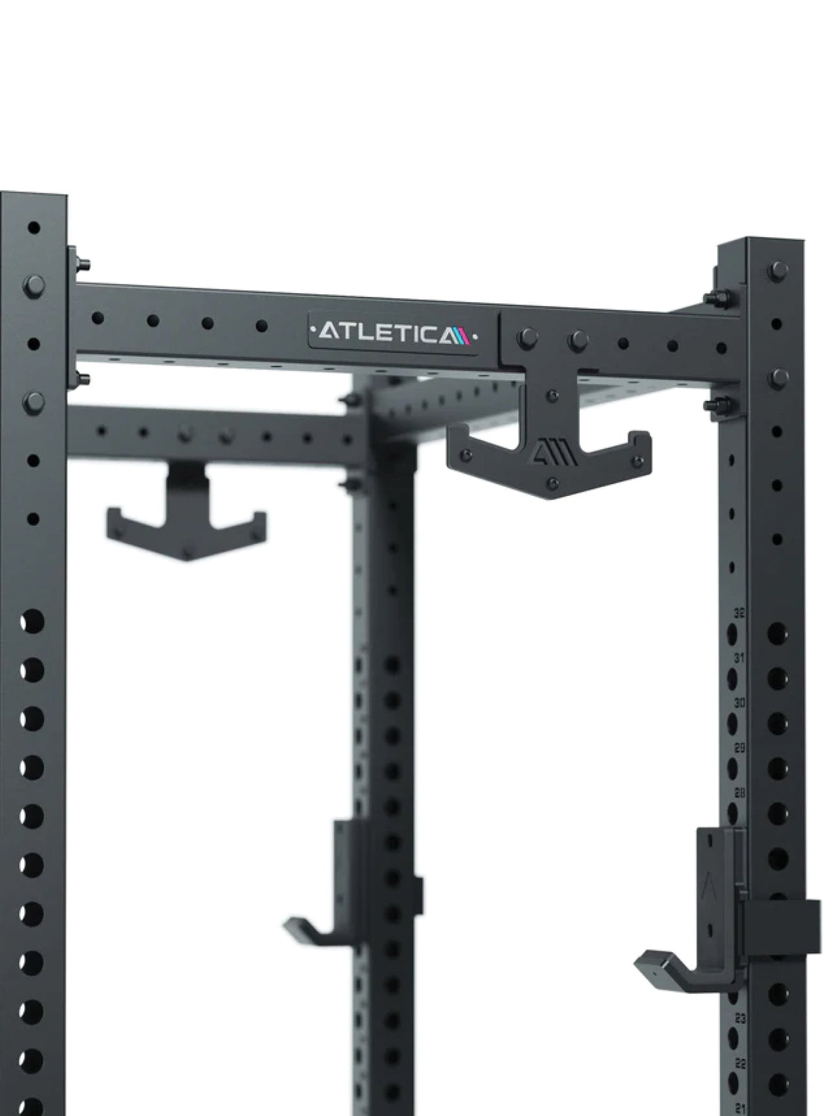Barbell Rest - Black power rack with J-Hooks