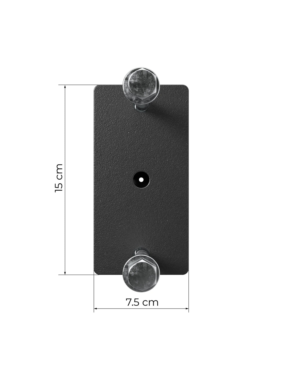 R8 Crossbar Mounting Plate for Power Rack in Dimensional Graphic