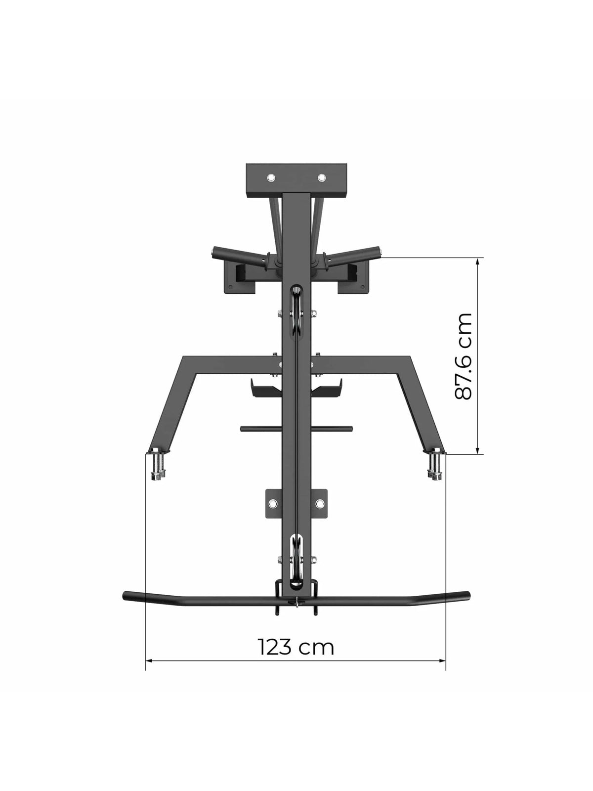 Lat Pulldown with low row for R8 Power Rack – for basic strength exercises in the home gym and gym
