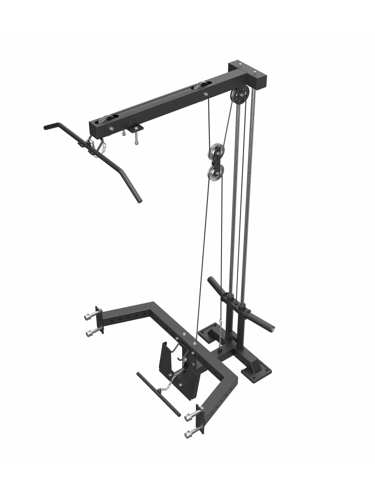 R8 Lat Pulldown with Low Row Plate Loaded – 145 lb Dead Weight