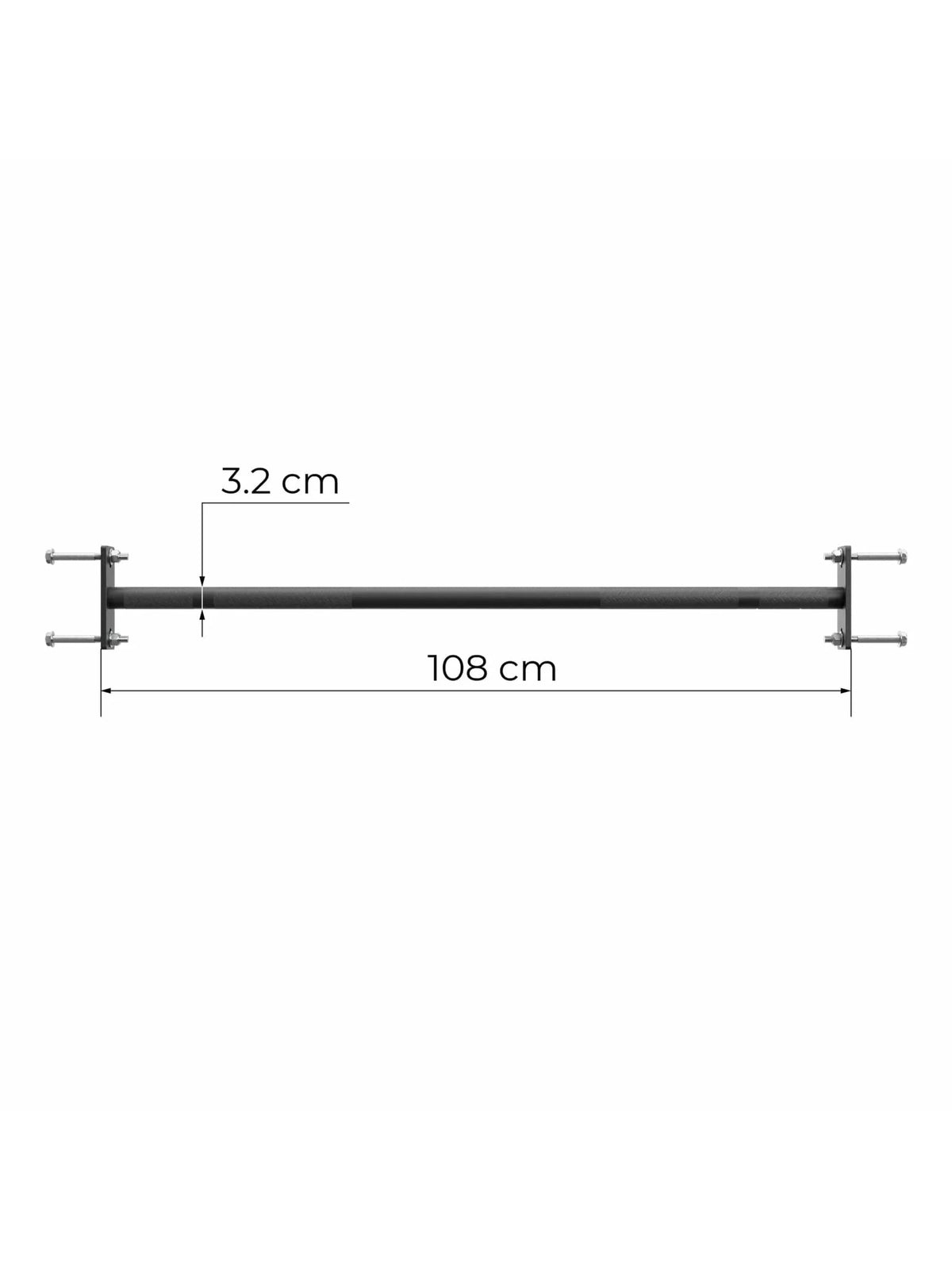 R8 Monkey Bar for Pull-Ups on the R8 Power Rack by Atletica