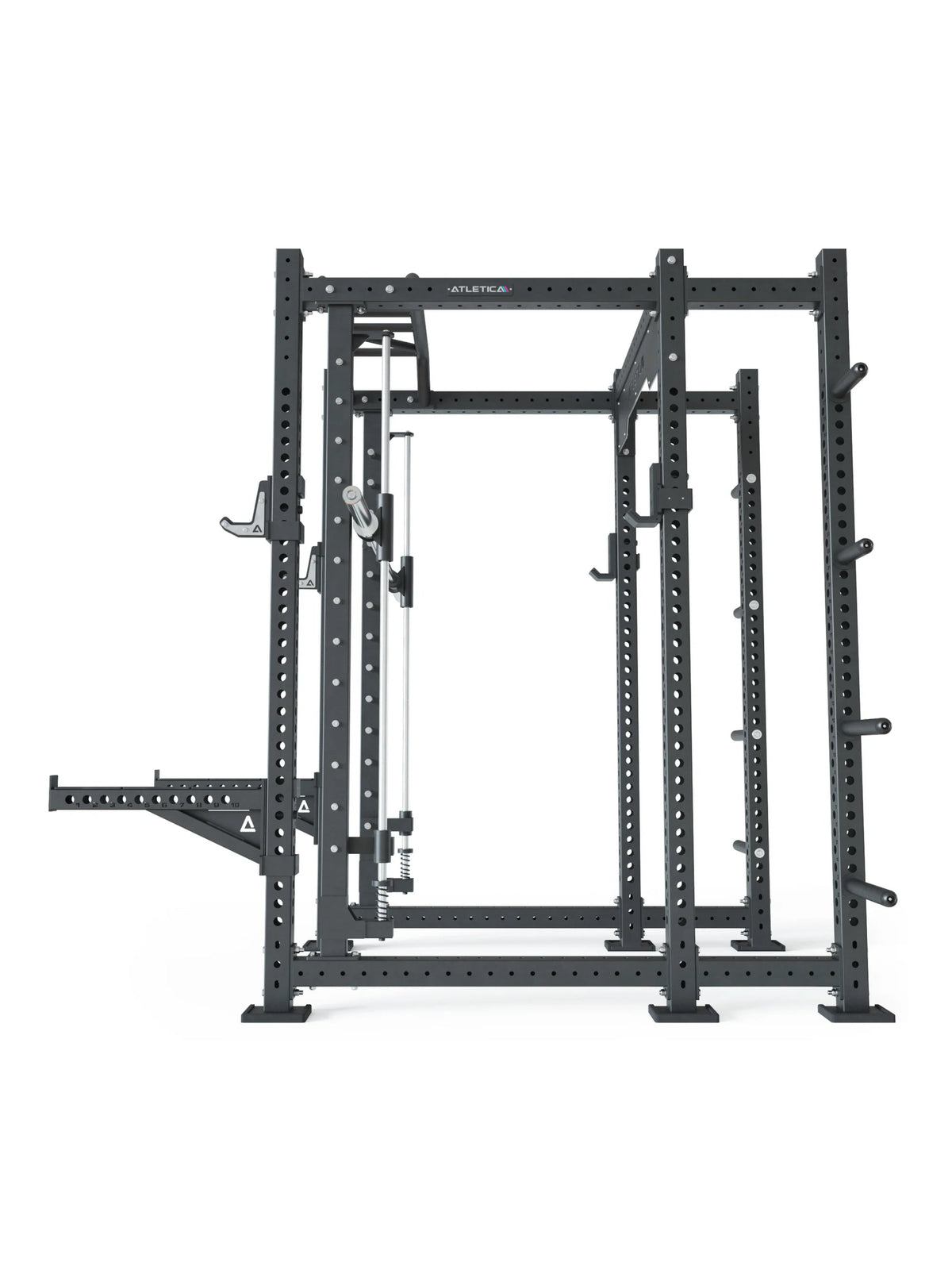 Smith Machine attachment kit mounted on the rack: for all R8 Power Rack depths
