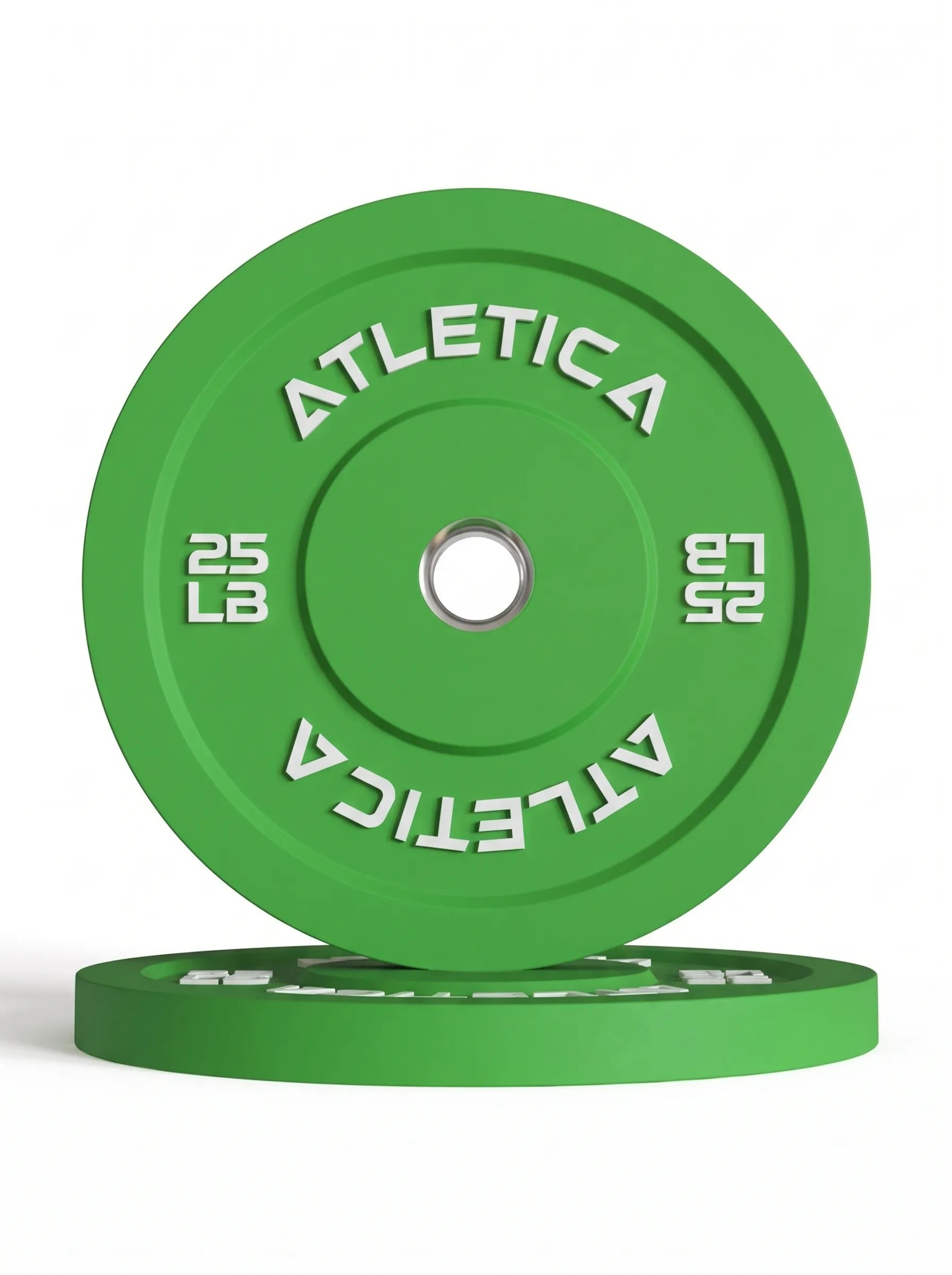 Color Bumper Plates as 10-kg Pair with Stainless Steel Ring – for Olympic Lifting and Functional Training