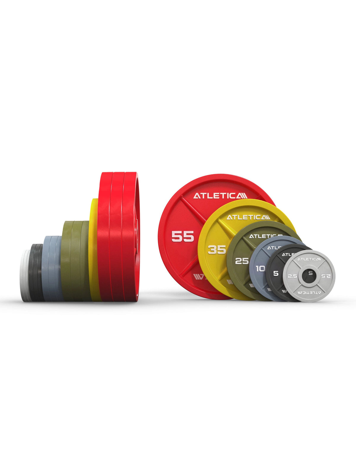 Color Iron Plates - colorful cast iron weight plates in various sizes, 420 lb