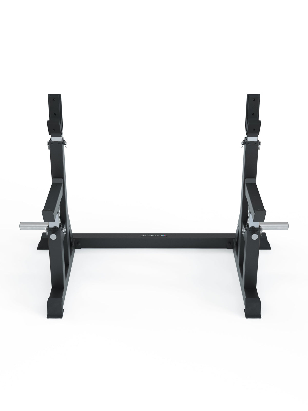 Dome adjustable squat stand with barbell rests and sturdy base