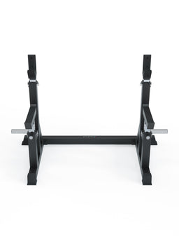 Dome adjustable squat stand with barbell rests and sturdy base
