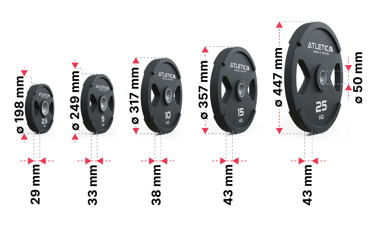 2H Gripper Plates 200kg Set: Dimensionen