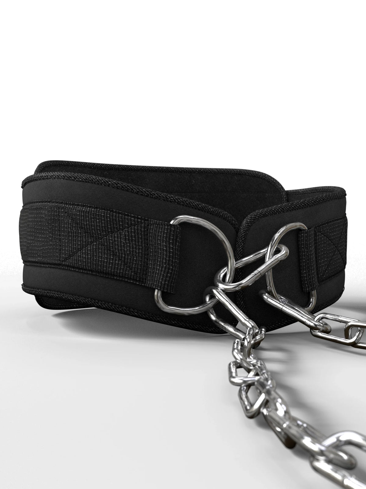 Legend - Black Dip Belt with metal chain, two D-rings