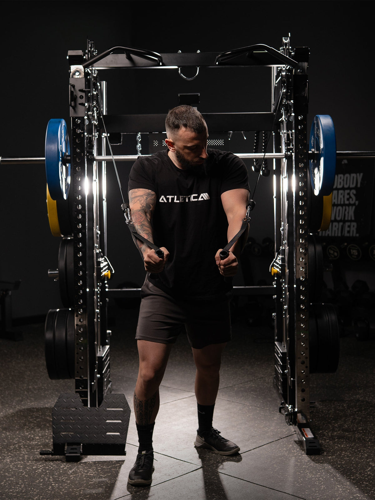 Cable Fly on the Fallout PRO with Functional Trainer and cross-over cable pull