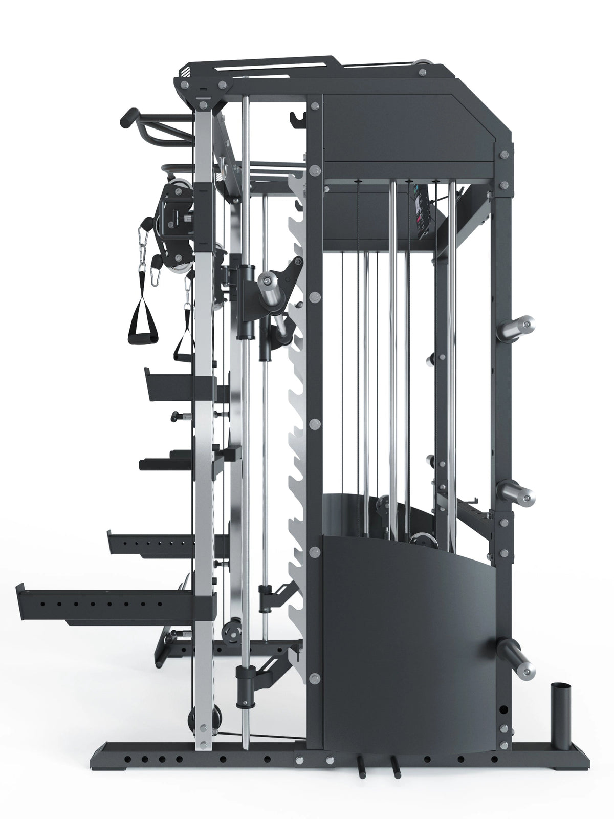 Fallout Home Gym PRO for commercial gym use with sturdy steel construction and stainless steel uprights
