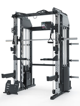Atletica Fallout Home Gym PRO with cross-over cable pulley, Power Rack and Smith Machine