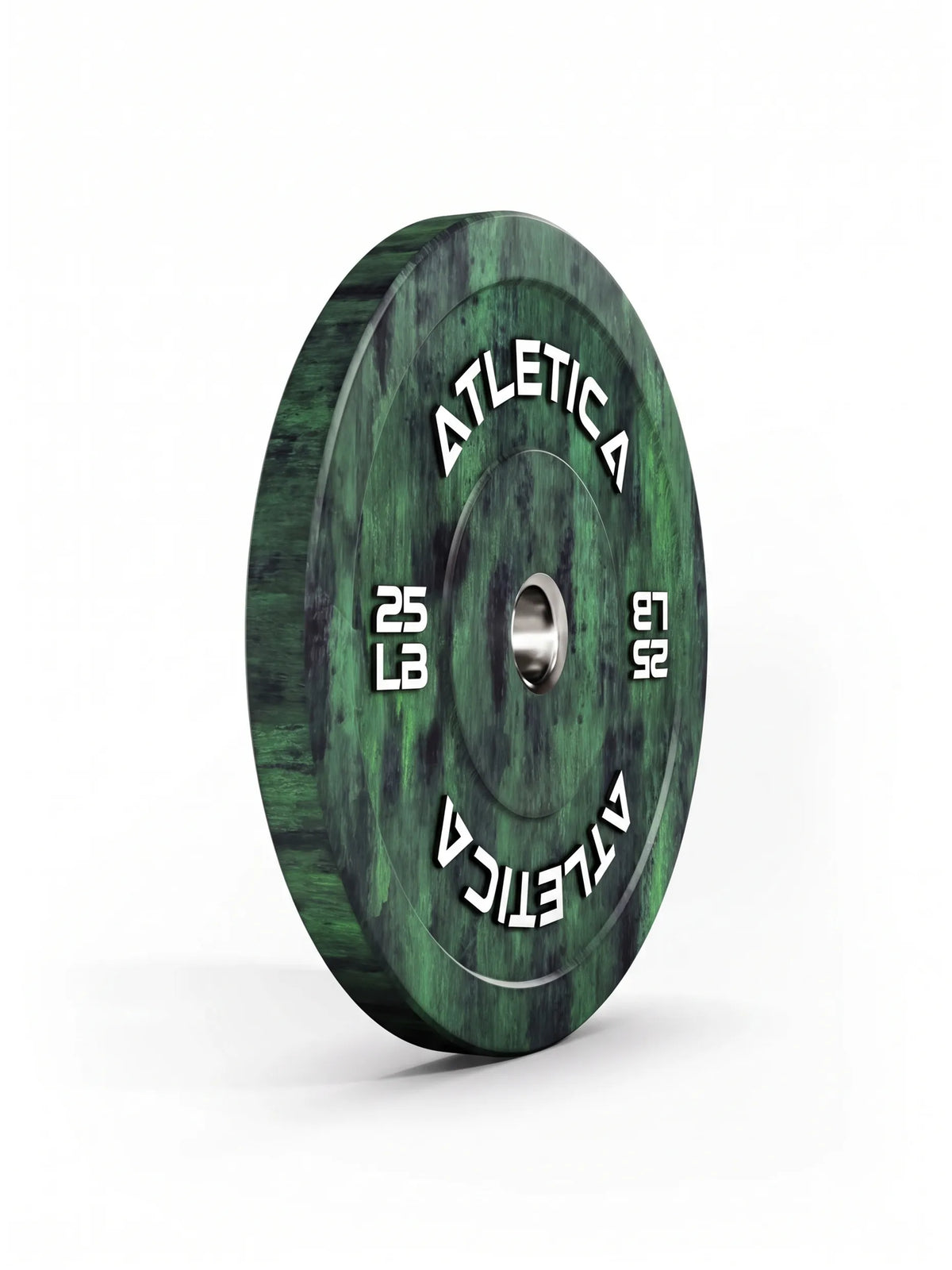 Fusion Bumper Plates - green weight plate, 25 lb, for weightlifting and functional training