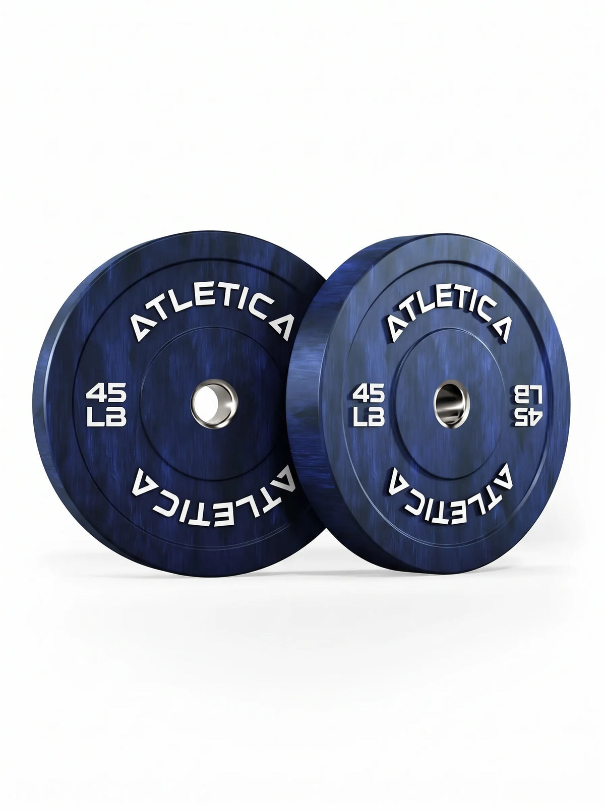 Fusion Bumper Plates - two blue Bumper Plates, 45 lb, for weightlifting