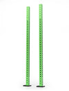 Atletica R8 Colored Uprights 89" - two green fitness posts with hole pattern, black base