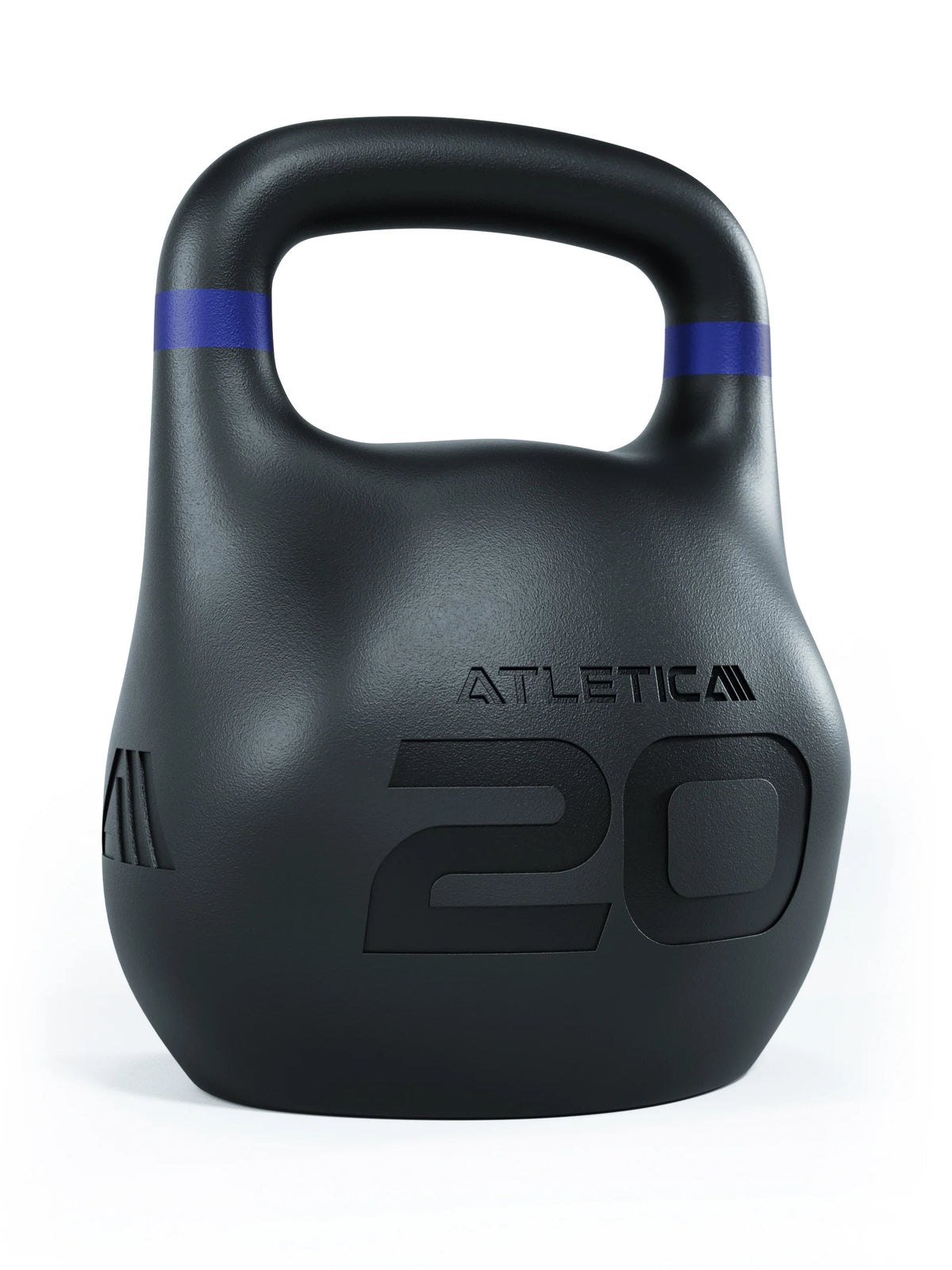 Atletica HRX Octagon Kettlebell 44 lb, three-quarter view with logo and weight marking
