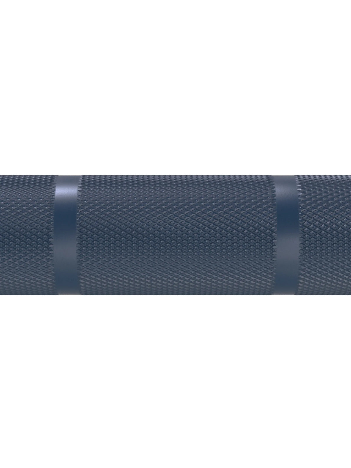 Delta Hybrid Barbell in Dark Blue - precise Knurling for secure Grip in Detail