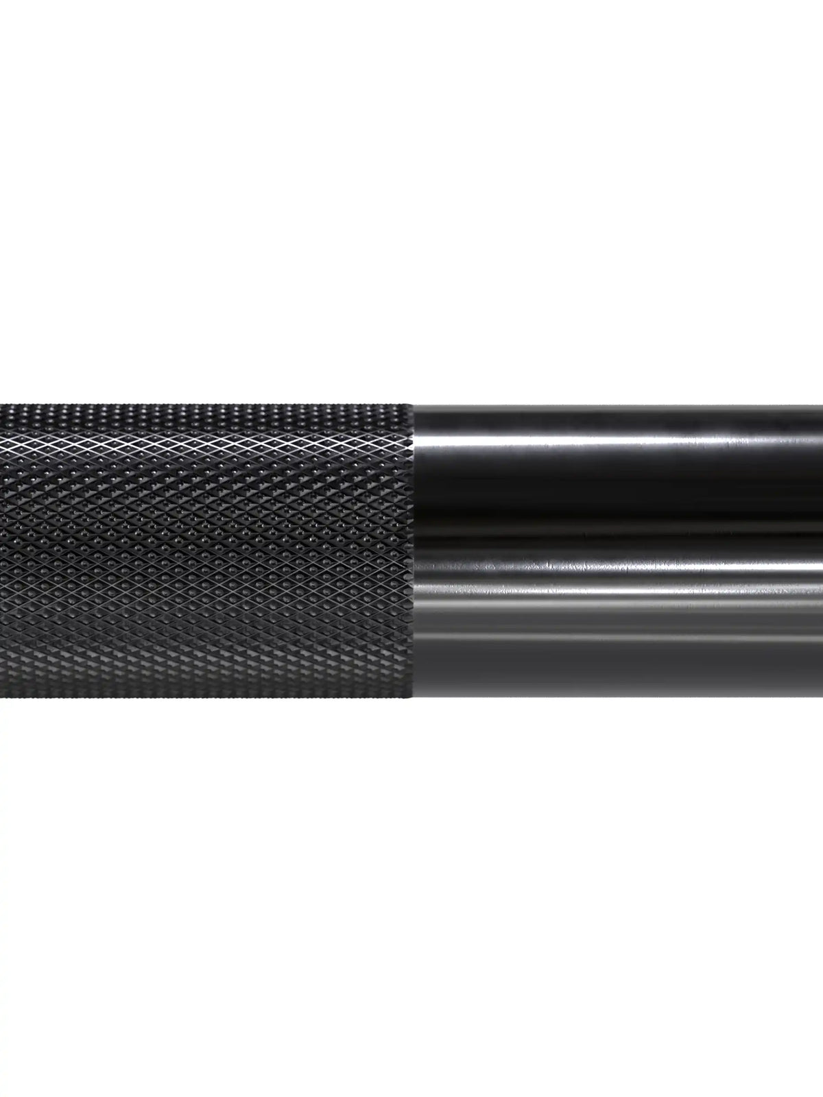 Delta Hybrid Barbell Triple Black with volcano knurling