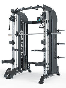 Hellraiser Home Gym PRO with Smith Machine, dual cable pulley and smart device holder