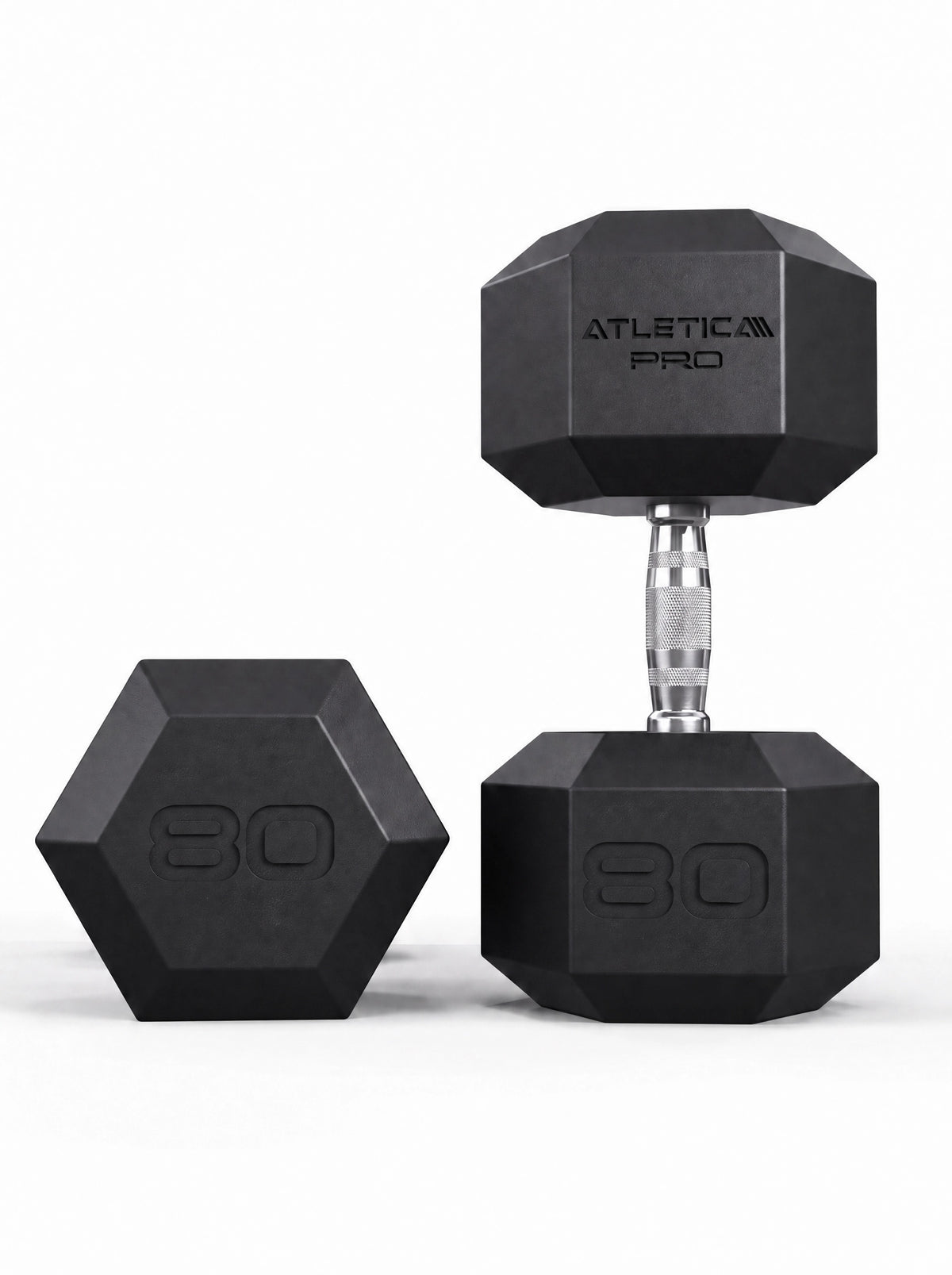 Hexagon PRO Dumbbells - hexagonal dumbbells 80 lb pair for strength training