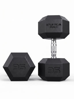 Hexagon PRO Dumbbells - hexagonal dumbbells, weight 95 lb