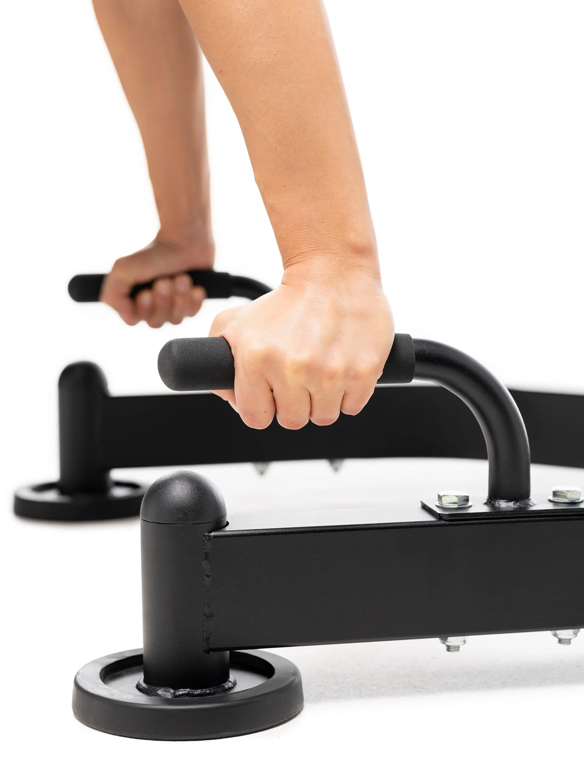 Handles on the Hyperextension Strength Machine