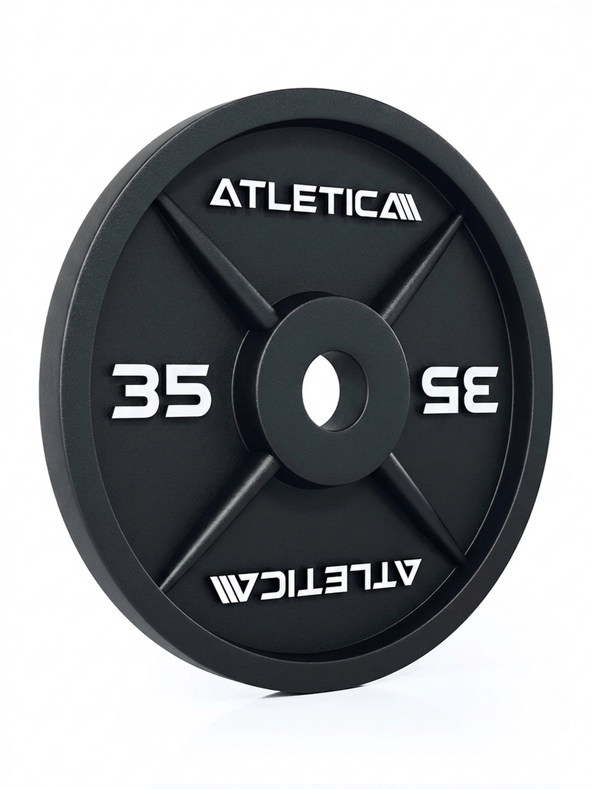 Iron Plates - Cast Iron weight plate, 35 lb, for strength training