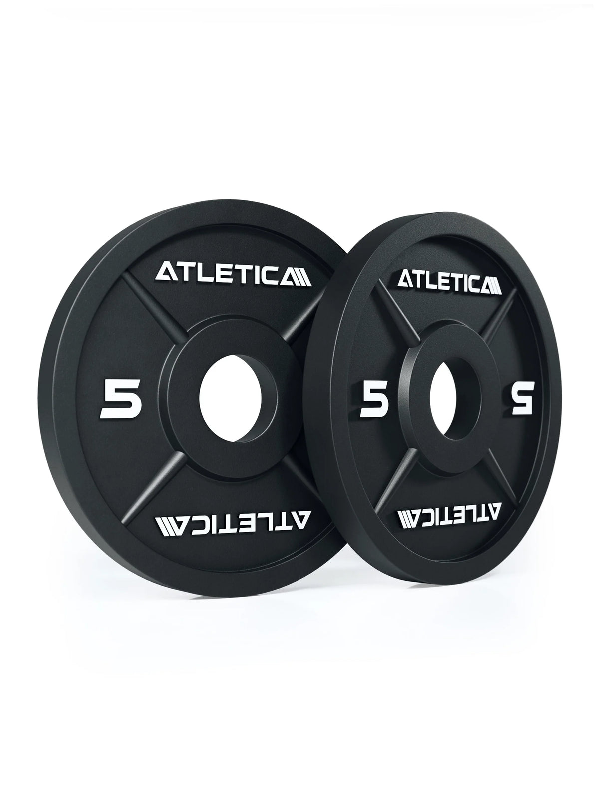 Atletica iron plates 11 lb, pair side by side, front view