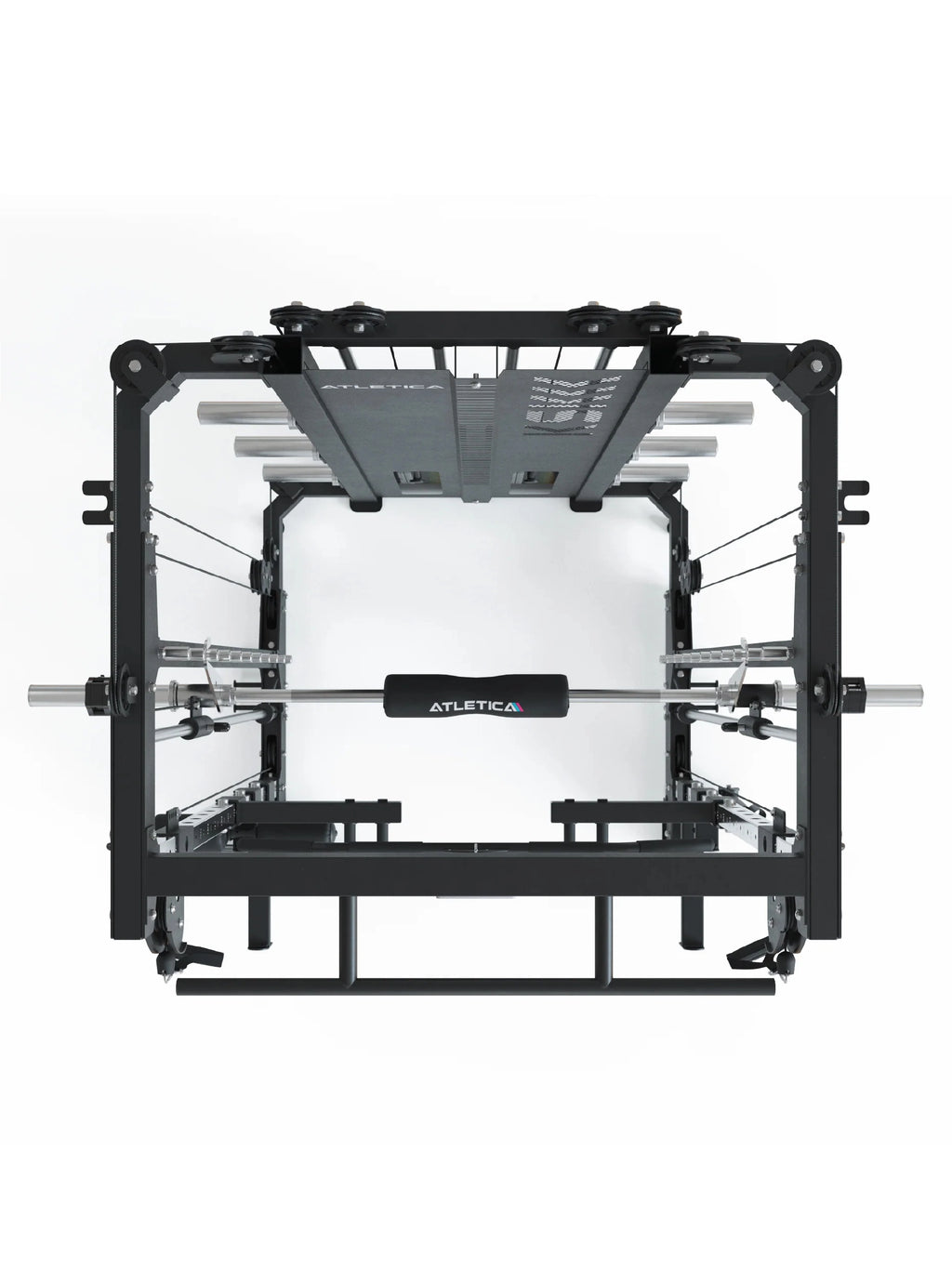 KSK - Smith Machine with Barbell, Safety Stops, Pull Cables, Logo on Padding