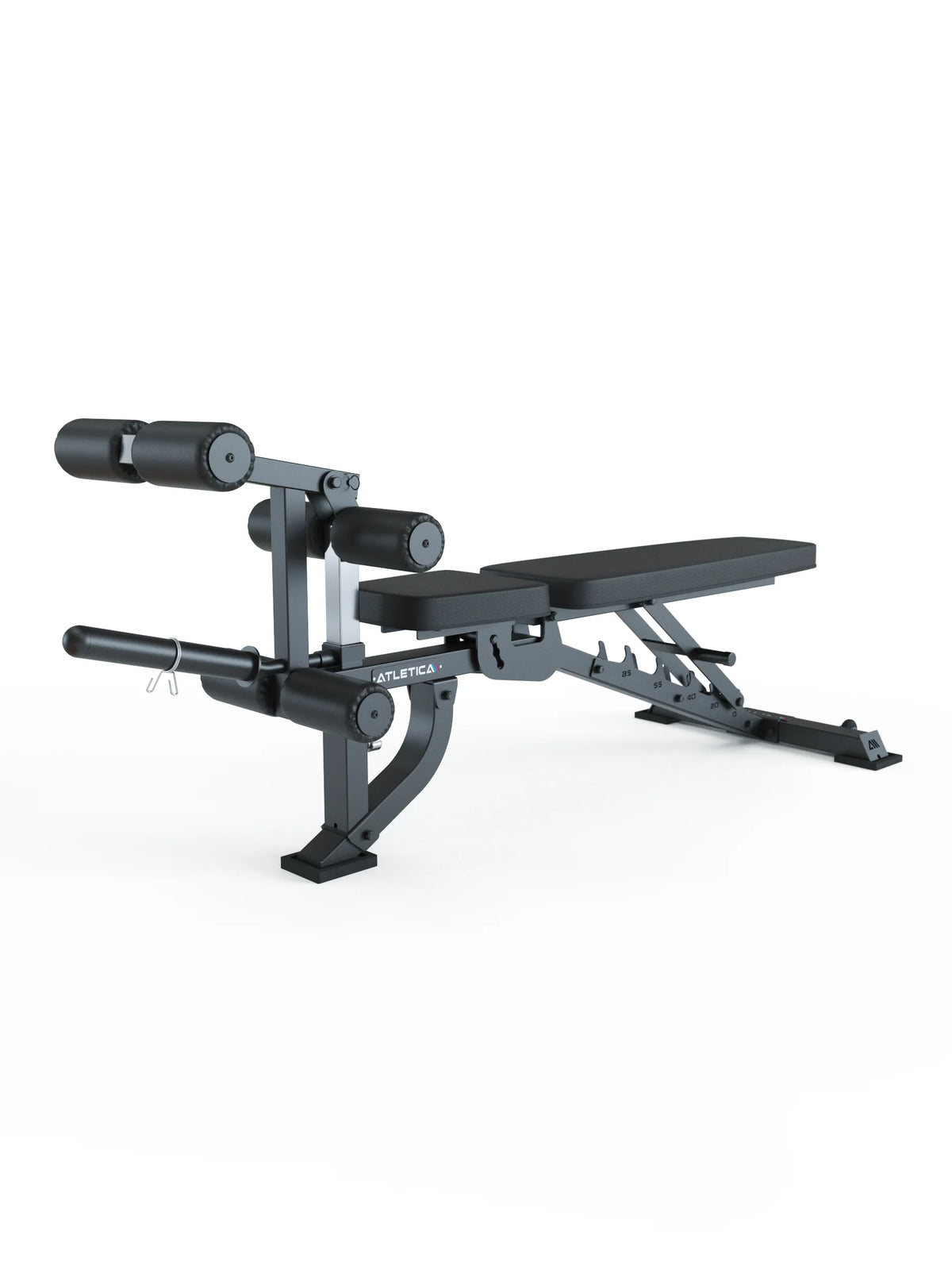 KSK - Smith Machine with adjustable weight bench, padded rollers, logo on frame