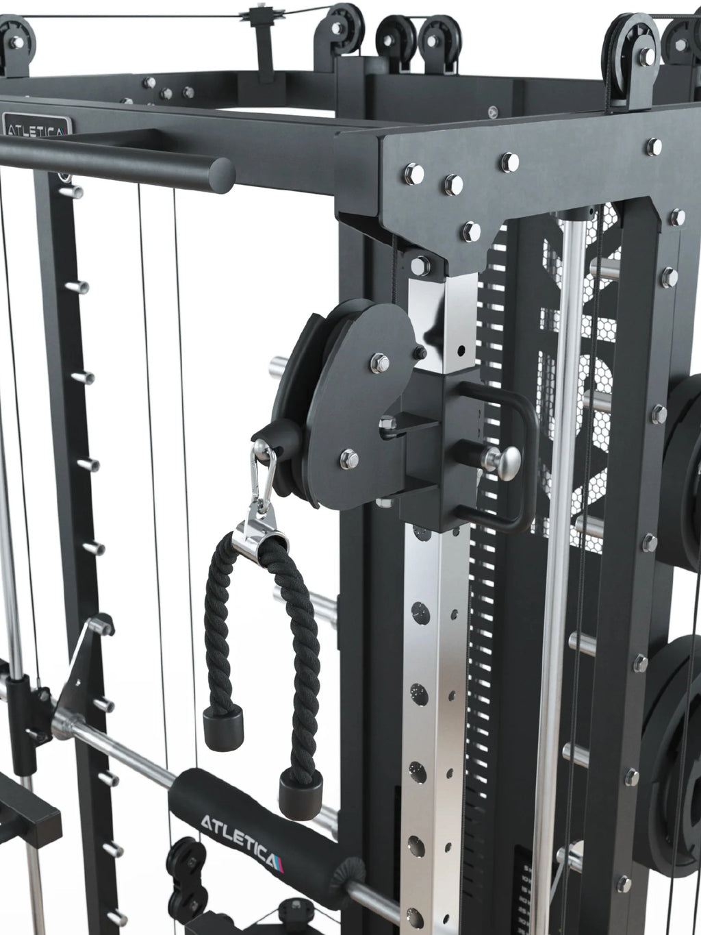 KSK - Smith Machine with cable pull, weight plates, pull handle