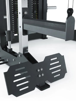 KSK COMBAT incl. Jammer Arms and X-Bench Weight Bench - Home Gym with weight stack, cable pull, footplate