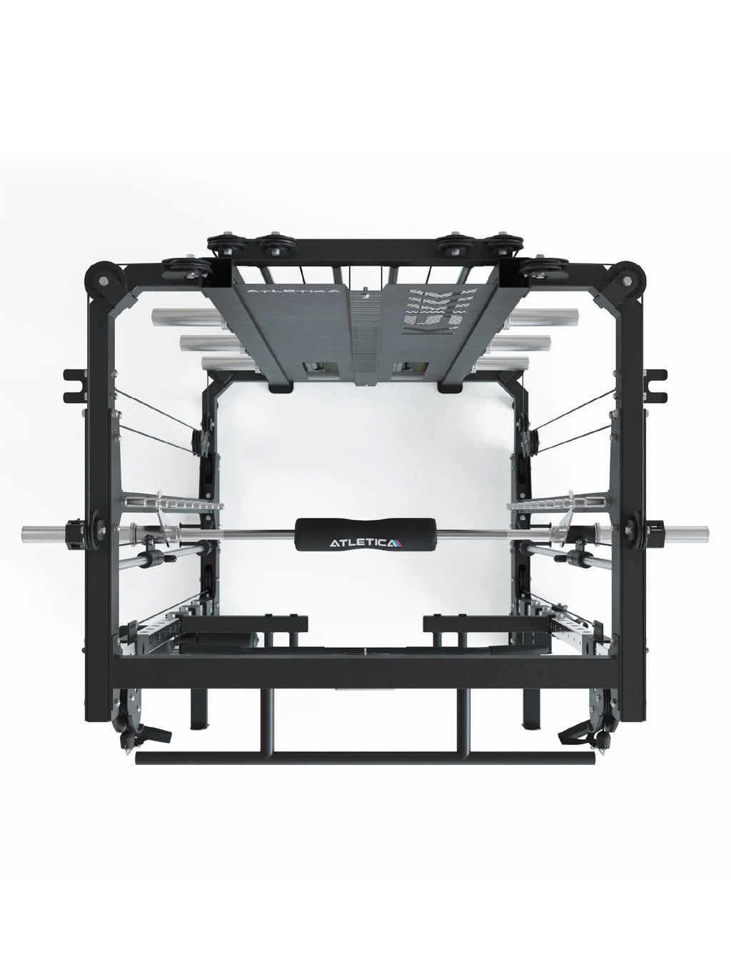 KSK COMBAT incl. Jammer Arms and X-Bench Weight Bench - Smith Machine with Barbell, Jammer Arms, Training Bench