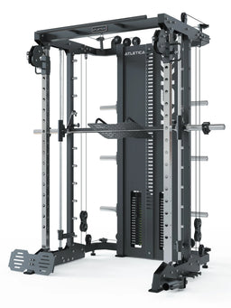 KSK - Smith Machine with barbell, cable pulley, pull-up bar, weight plate holder