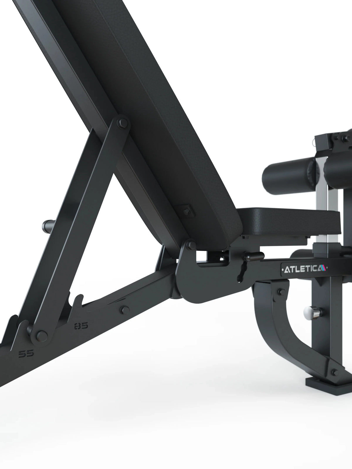 KSK - Smith Machine with adjustable barbell rack, padded backrest