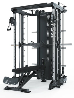KSK - Smith Machine with adjustable weight bench, cable pulley, foot plate