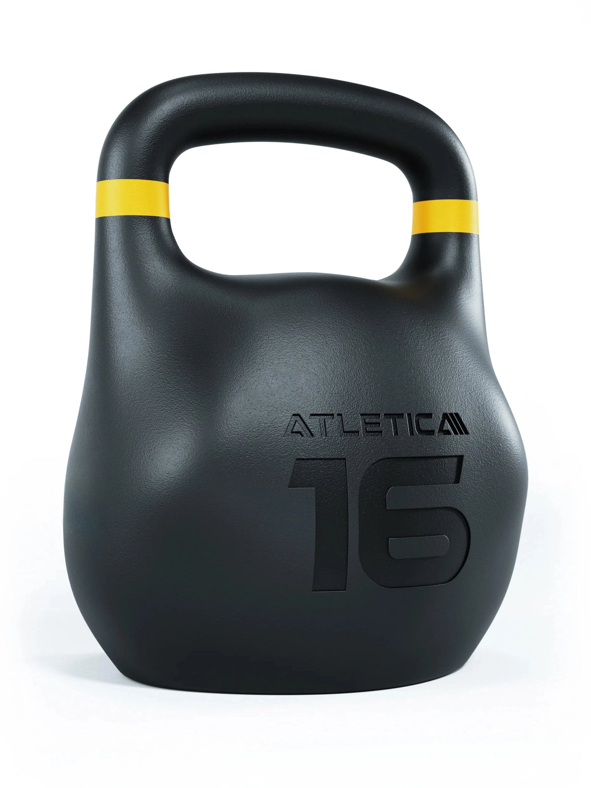 HRX Octagon Kettlebell - kettlebell with yellow stripe, 35 lb
