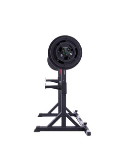Strength Machine Compact Squat Stand Twin Free Stands, Barbell with Weight Plates
