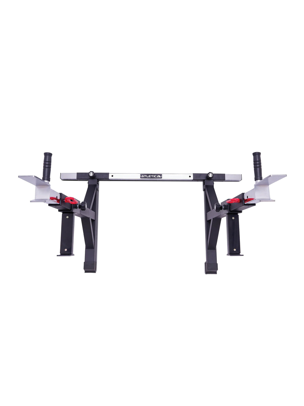 Free Stands Squat Rack with connecting crossbeam and handles