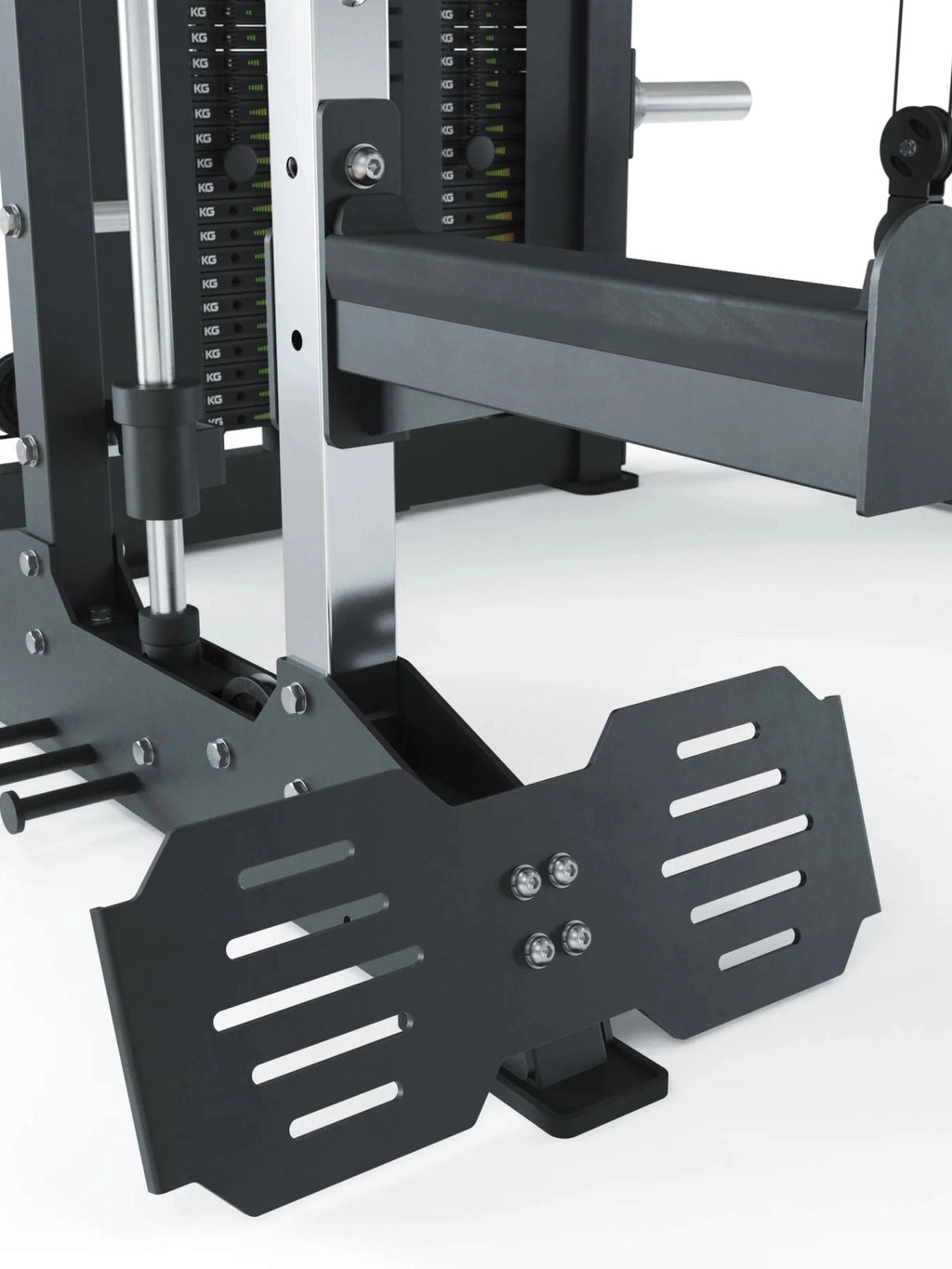 KSK Smith Machine - sturdy base plate with non-slip standing surface and bolting