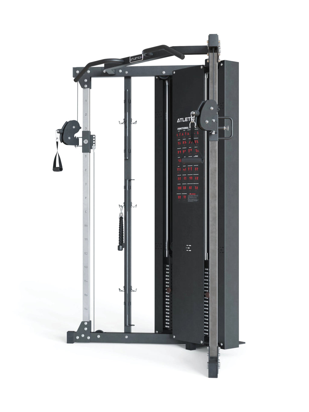 Atletica X-Five Functional Trainer with adjustable cable pulls, Pull-Up Bar