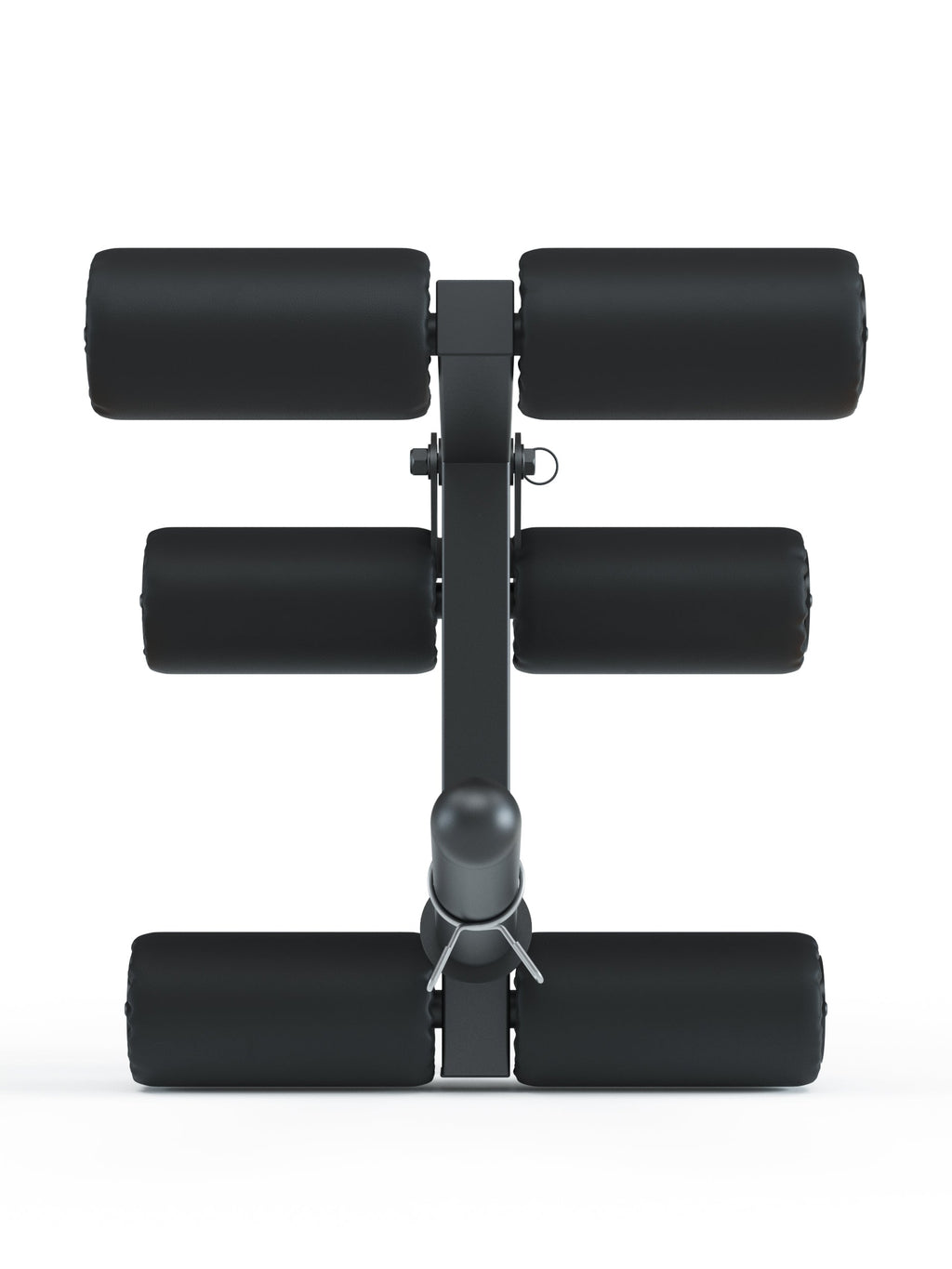 B2 Fullbody adjustable Weight Bench - Black padded rollers, for bench press and strength exercises