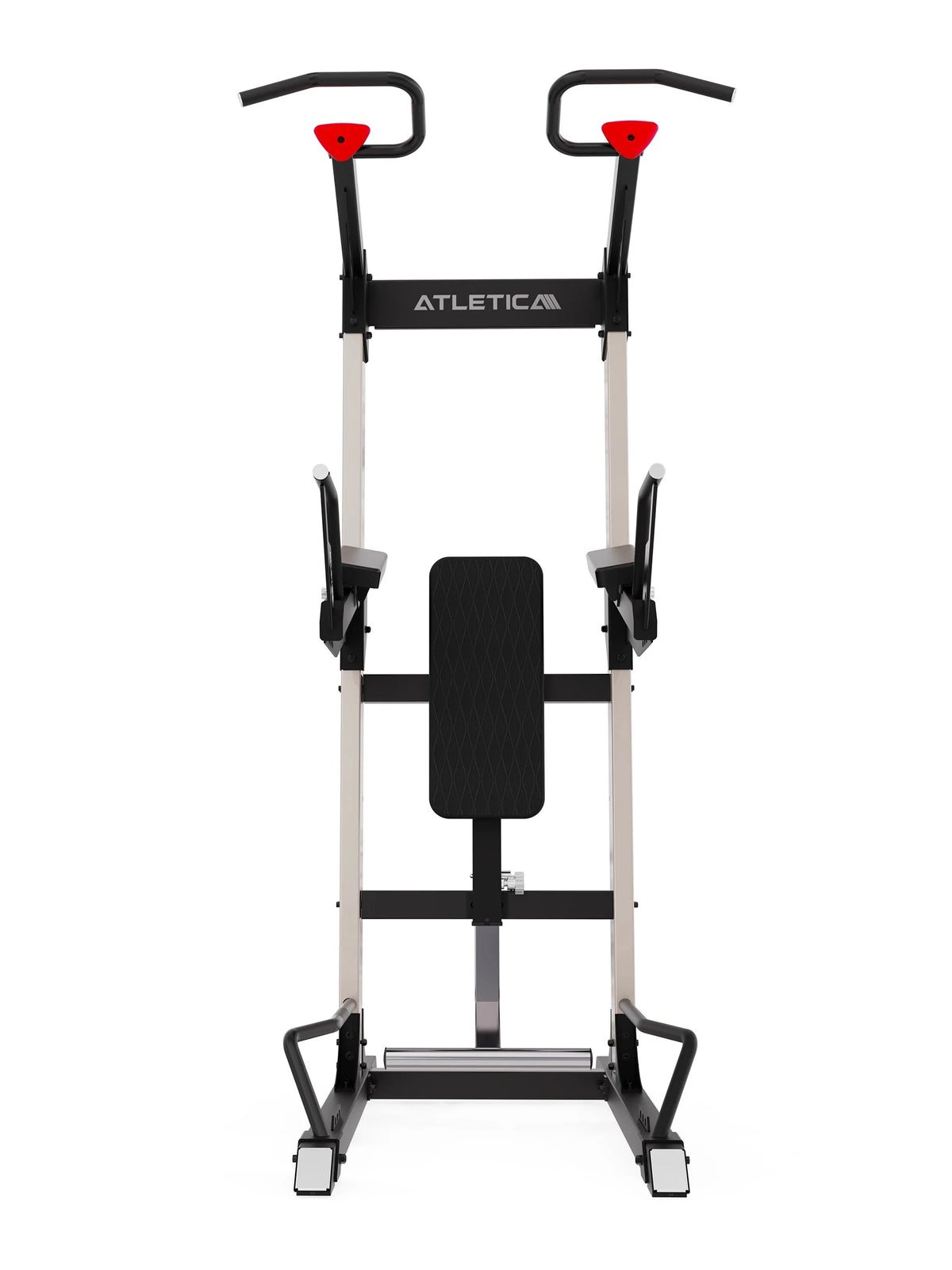 Pike Premium Power Tower with dip bars, back pad and sturdy arm rests