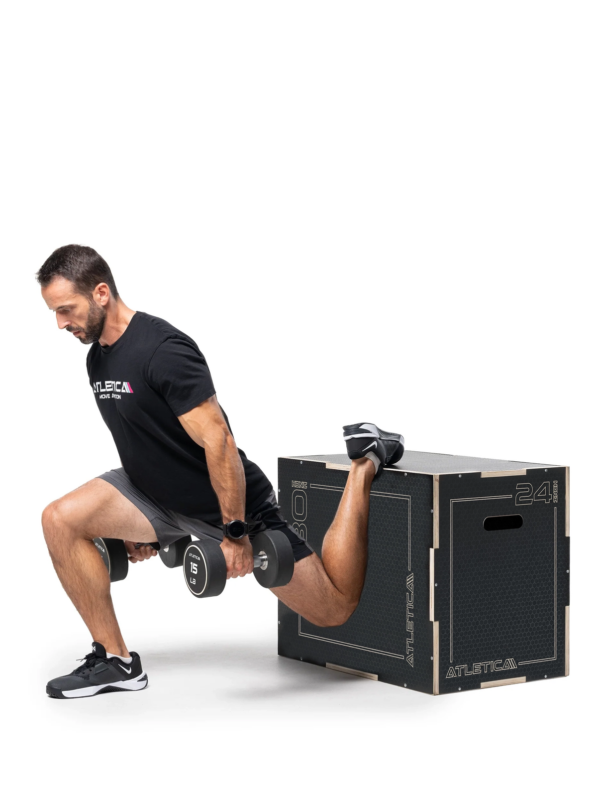 Plyobox made of reinforced plywood with three heights – for box jumps and plyometric training