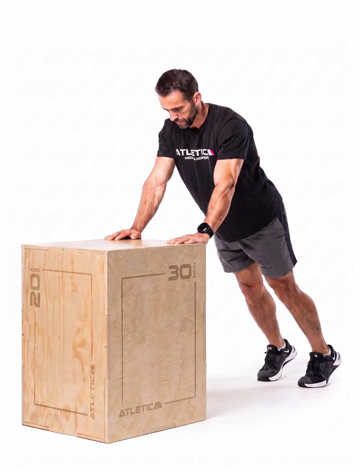 Plyobox Jump Box Classic - Push-ups on wooden box, made of wood